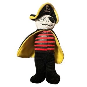 Skeleton Pirate Plush Stuffed Animal Halloween Skull‎ laughing Cape Striped
